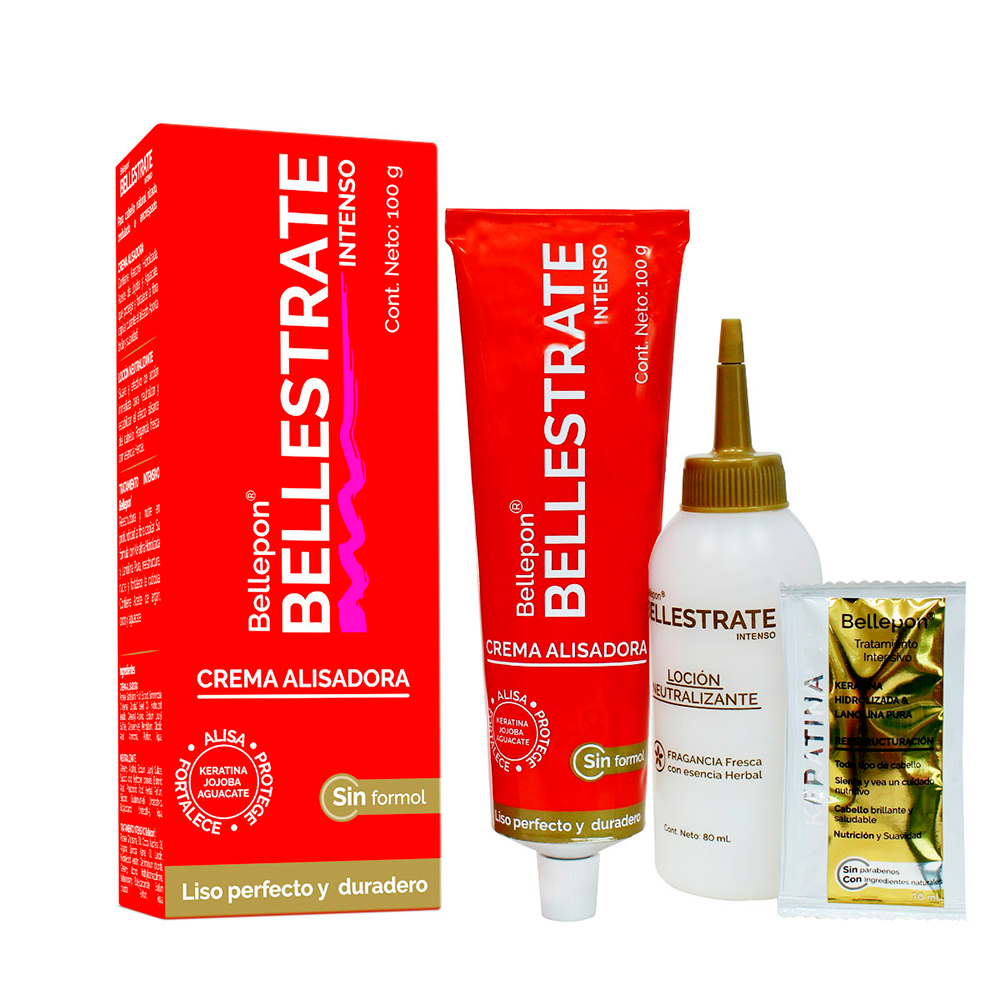 Bellepon - Nuestra crema alisadora #Bellestrate protege tu cabello durante  el proceso de alisado gracias a su contenido de keratina hidrolizada,  aceite de jojoba y aguacate. Con #Bellestrate obtén un liso perfecto